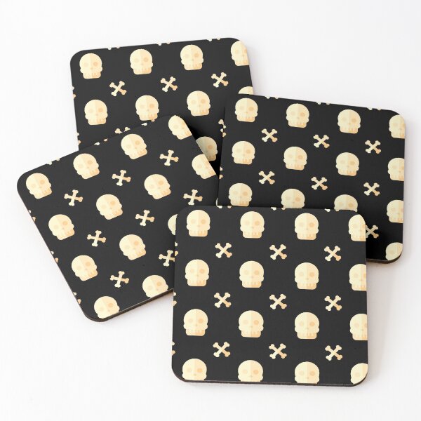 Item preview, Happy Halloween Holiday | Minimalistic Skull and Bones Pattern designed and sold by Ainbowz-Artwork.