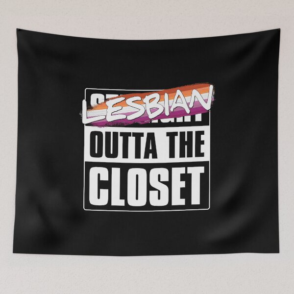 Item preview, Lesbian Outta the Closet - Lesbian Pride designed and sold by Patrick Hiller.