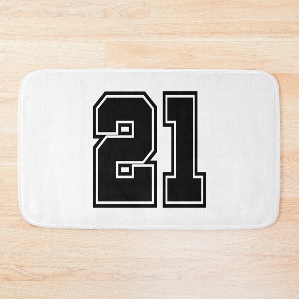 Item preview, 21 back number college style football soccer number designed and sold by GeogDesigns.