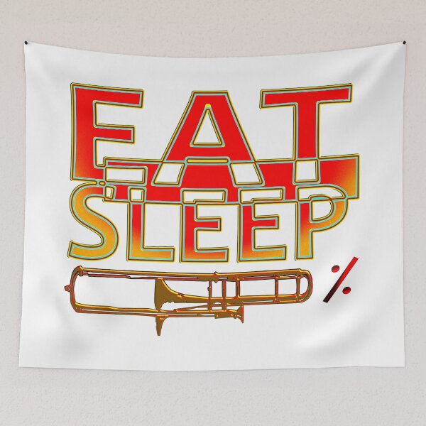 Item preview,  EAT SLEEP  TROMBONE REPEAT designed and sold by Ralek.