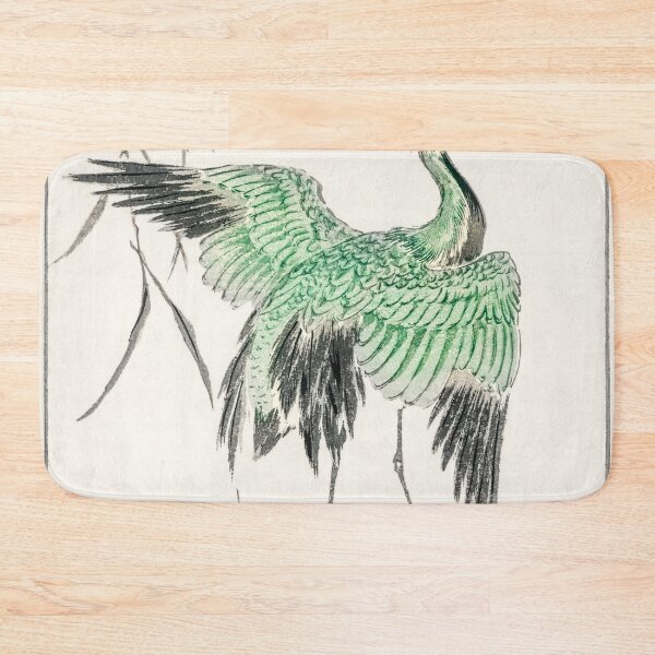 Item preview, demoiselle crane and reed illustration 41572333840 designed and sold by Bird-Lore.