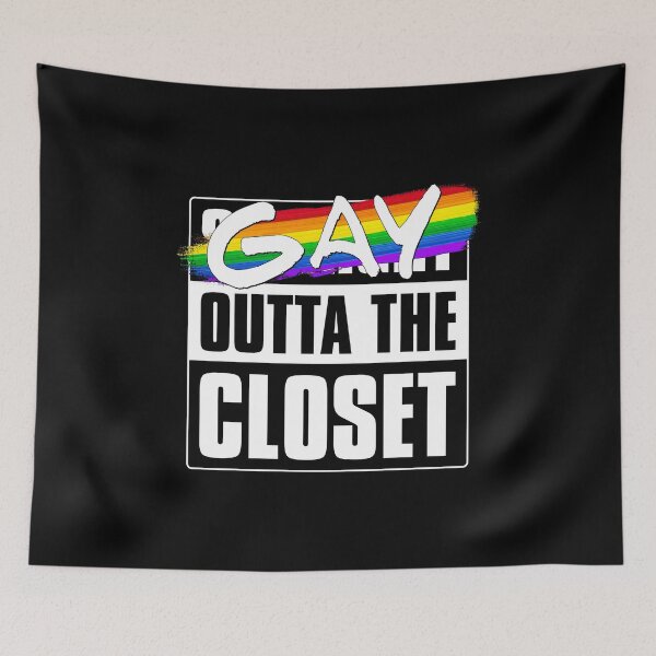 Item preview, Gay Outta the Closet - LGBTQ Pride designed and sold by Patrick Hiller.