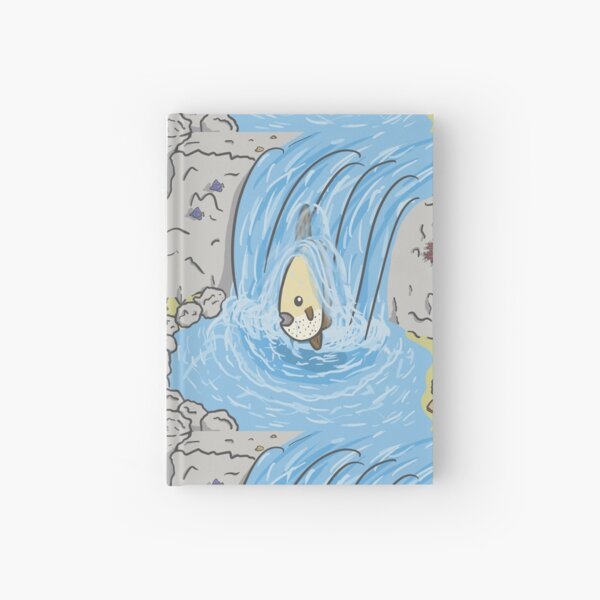 Mola Mola in a waterfall Hardcover Journal