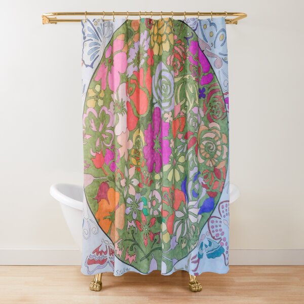 FloraFly Shower Curtain
