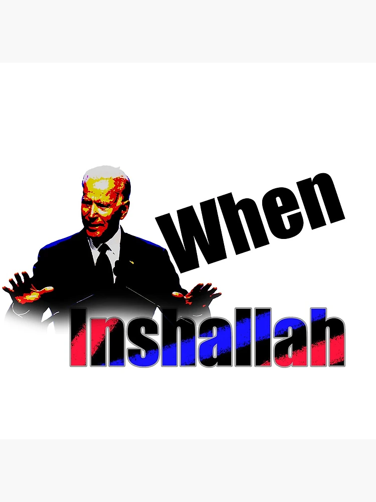 Thumbnail 4 of 4, Clock, When? Inshallah. designed and sold by IbdArt Design.