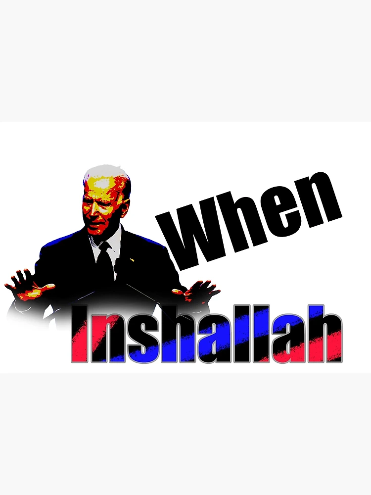 Thumbnail 3 of 3, Poster, When? Inshallah. designed and sold by IbdArt Design.