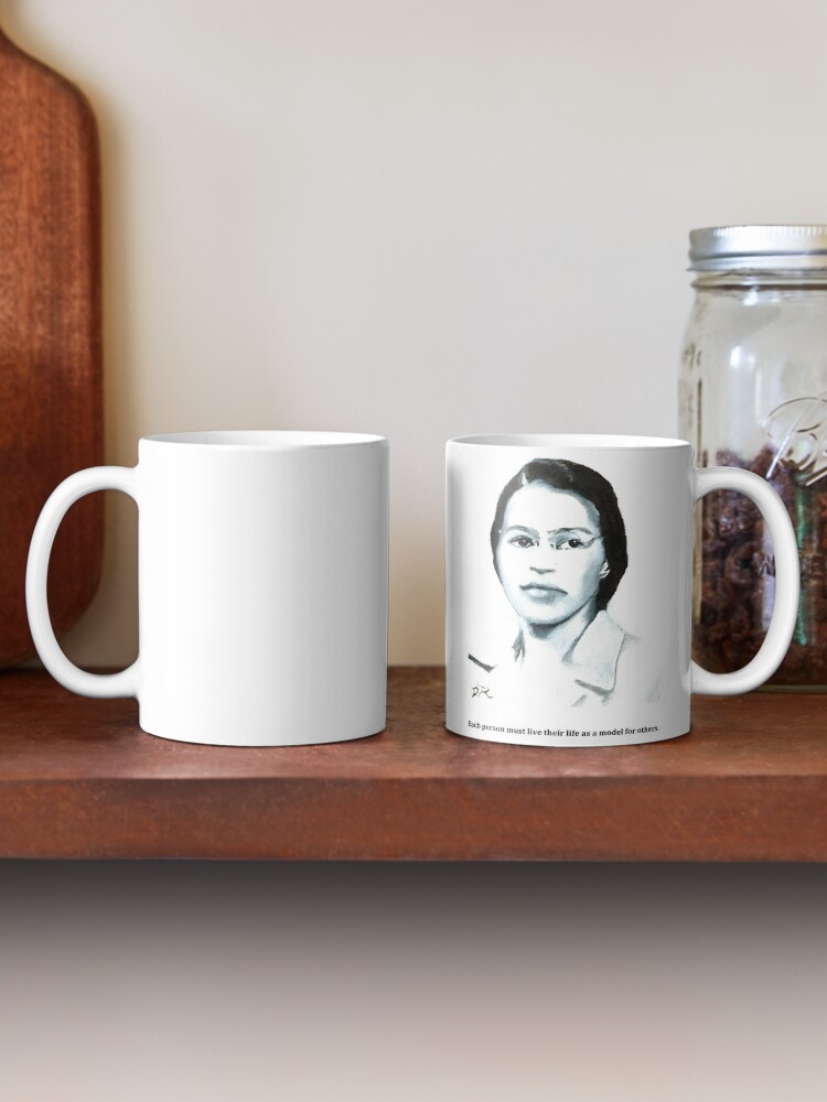 Rosa Parks Tasse à café en céramique avec empreintes digitales