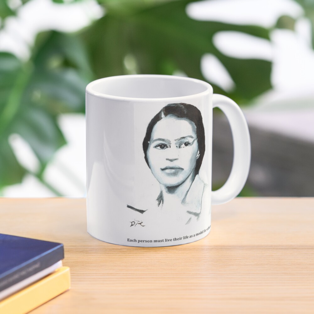 Rosa Parks Tasse à café en céramique avec empreintes digitales