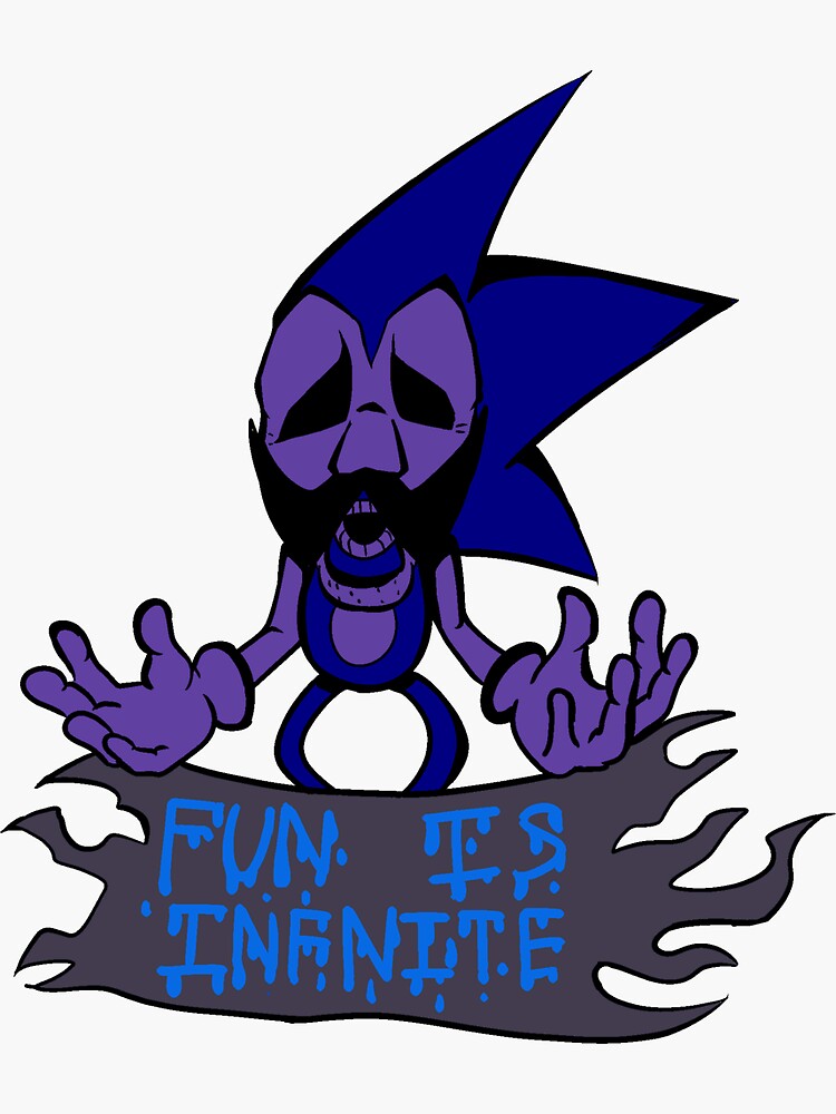 Fun is Infinite Sticker for Sale by Nick Sanchez, majin sonic cd 