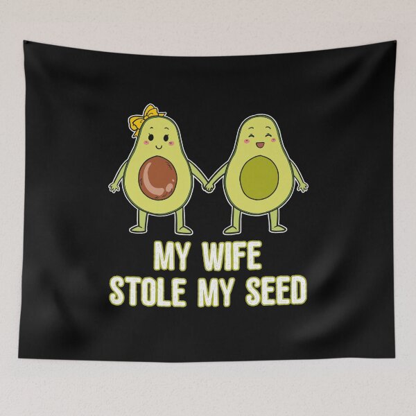 Item preview, My Wife Stole My Seed Avocado Couple Pregnancy   designed and sold by BornDesign.
