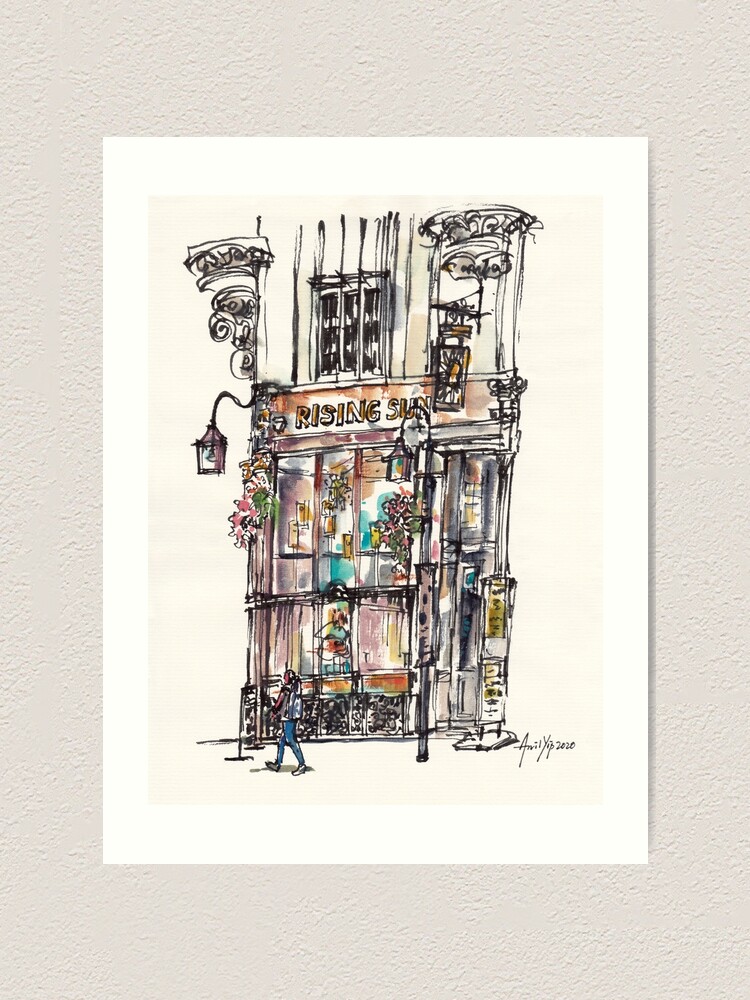 Alternate view of Rising Sun Shop Art Print