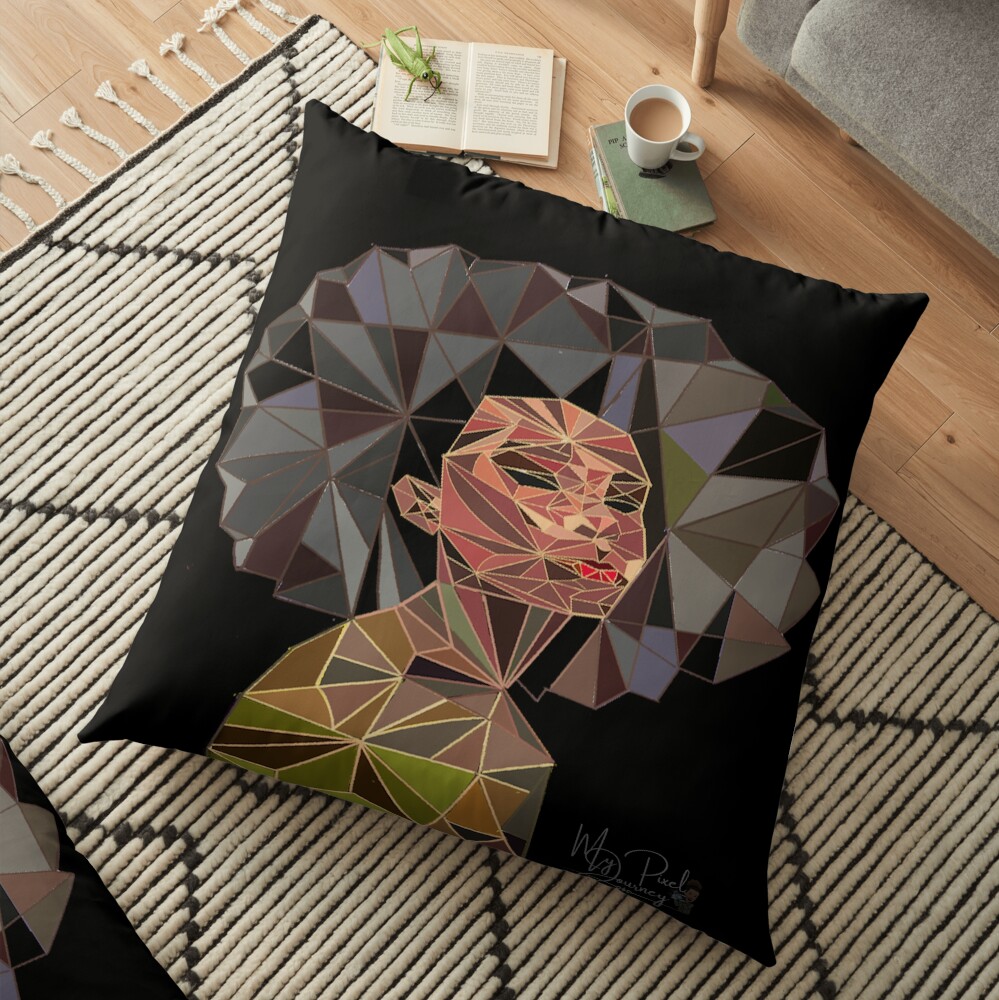 Afro Mosaic Floor Pillow