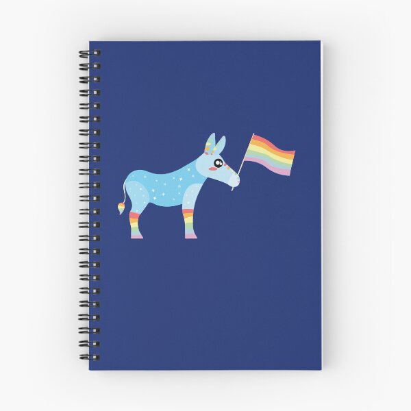Item preview, Rainbow LGBTQIA pride  Cute sparkly Pastel Rainbow Donkey  designed and sold by twicetrader.