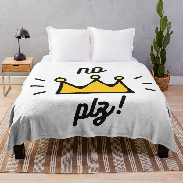 Item preview, No crown please, funny text  designed and sold by Positivemassage.