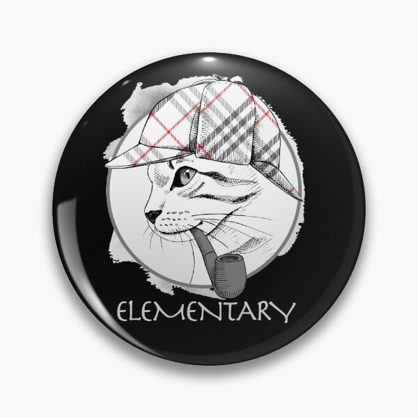 Item preview, Elementary (Sherlock Holmes Cat) designed and sold by lucidfrog.