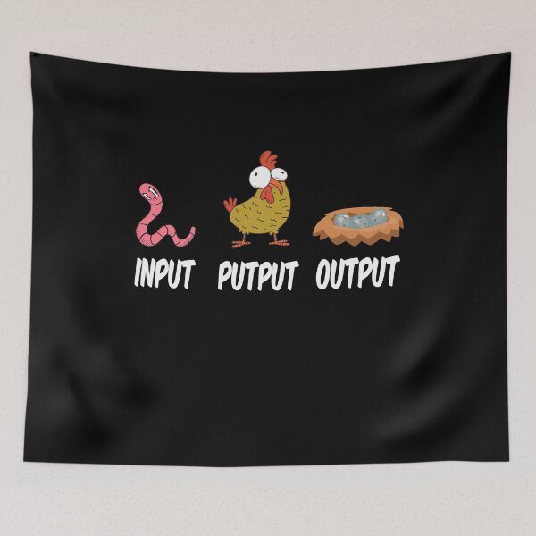 Item preview, Input Putput Output Chickens Chicken Farmer designed and sold by MooonTees.