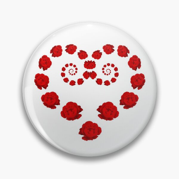 Item preview, Red English Rose Elaborate Heart designed and sold by TeeandToast.