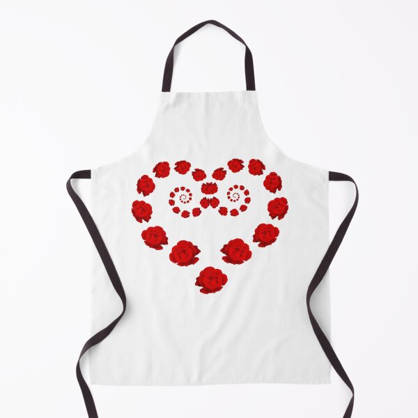 Item preview, Red English Rose Elaborate Heart designed and sold by TeeandToast.