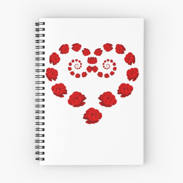 Item preview, Red English Rose Elaborate Heart designed and sold by TeeandToast.