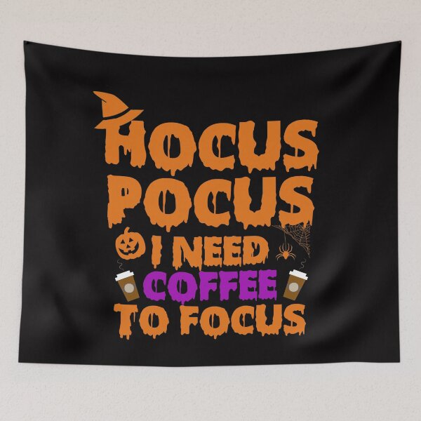 Item preview, hocus pocus i need coffee to focus funny halloween coffee lover  designed and sold by Majesticoo.
