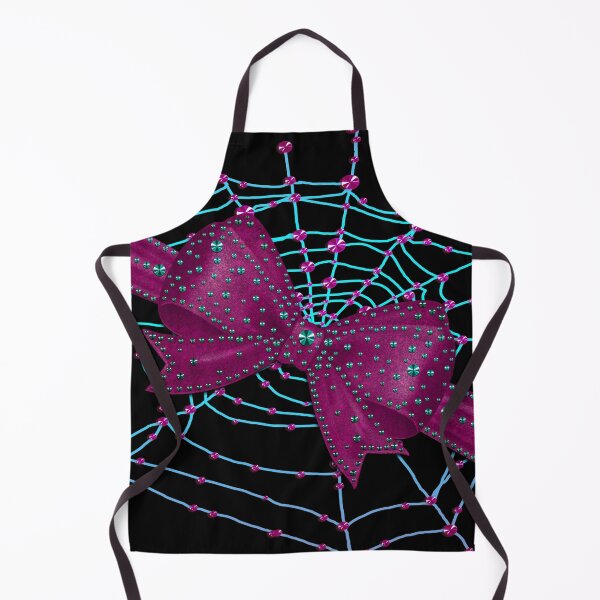 Item preview, Pastelgoth Pink Halloween Bow Spider Web Turquoise Gothic designed and sold by GlamourChick.