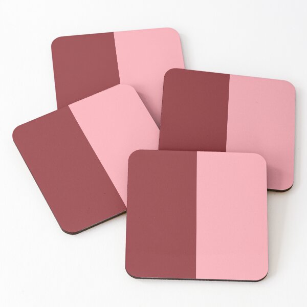 Item preview, Dividir verticalmente dos capas Velvet Red #86242a y Pink Red #ffa7b3 Colores sólidos designed and sold by halmarho.