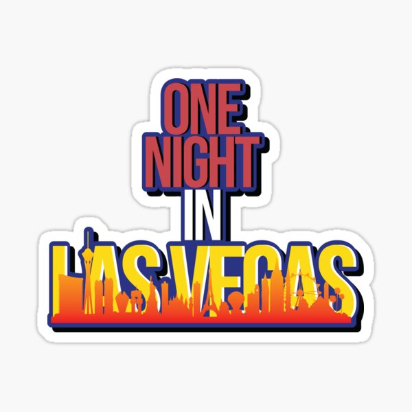 One night in Las Vegas Sticker