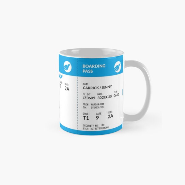 Boarding Pass RJC Classic Mug