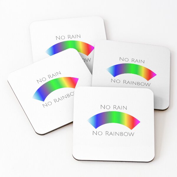 Item preview, No rain No rainbow; Colorful quote designed and sold by cyhdesign.