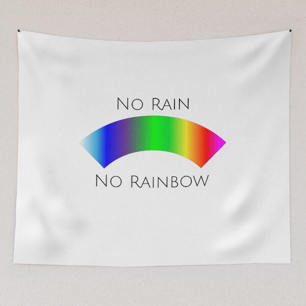 Item preview, No rain No rainbow; Colorful quote designed and sold by cyhdesign.