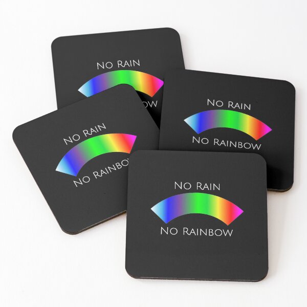 Item preview, No rain No rainbow; Colorful quote designed and sold by cyhdesign.