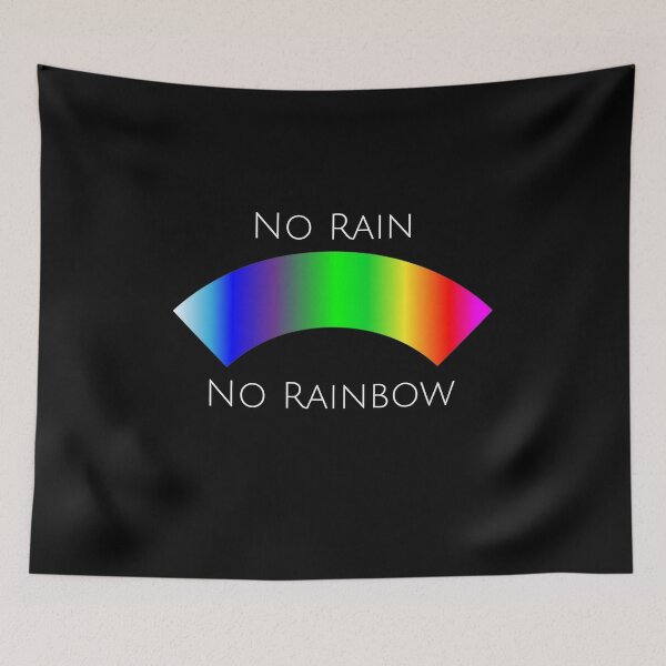Item preview, No rain No rainbow; Colorful quote designed and sold by cyhdesign.