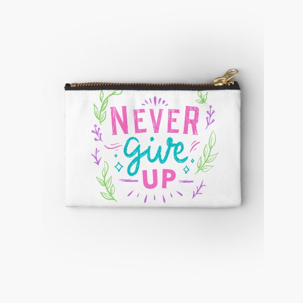 Item preview, Never give up - Motivational Quote designed and sold by BitsndPieces.