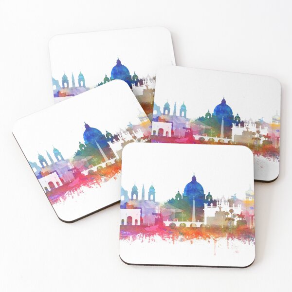 Item preview, Rome Skyline Watercolor by Zouzounio Art designed and sold by zouzounioart.