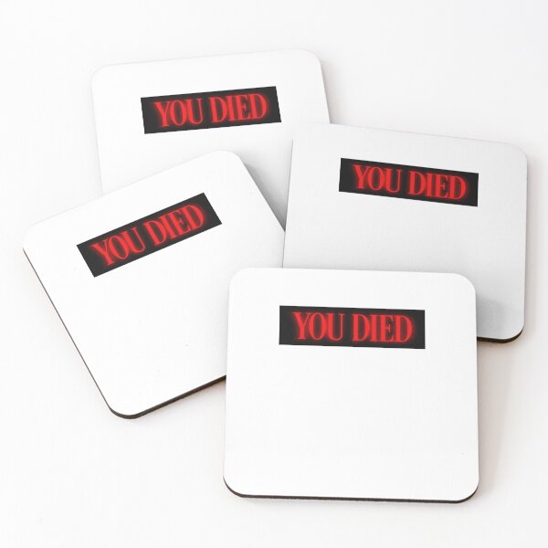 Item preview, You Died Video Game Text Souls Red designed and sold by sharedipmemes.