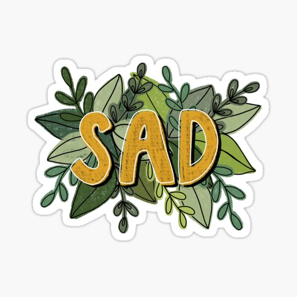 Sad greenery Sticker