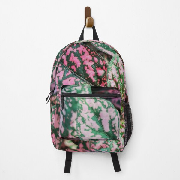 Item preview, Pink and Green Tropical leaves, modern floral pattern art designed and sold by milkasweet.
