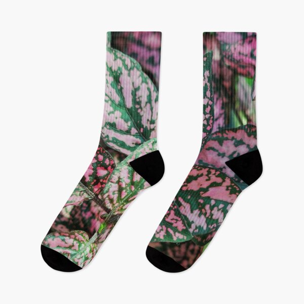 Item preview, Pink and Green Tropical leaves, modern floral pattern art  designed and sold by milkasweet.