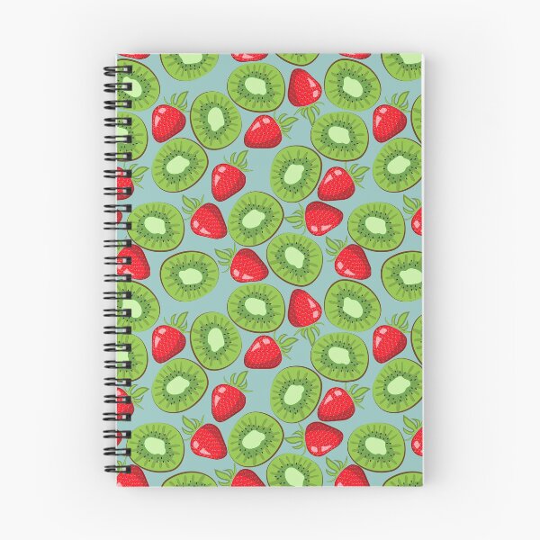 Item preview, Impresión de dibujos animados de frutas con kiwi y fresa designed and sold by AstraDesign.
