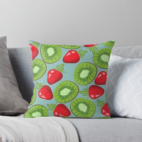 Item preview, Cartoon Fruit Print With Kiwi And Strawberry  designed and sold by AstraDesign.