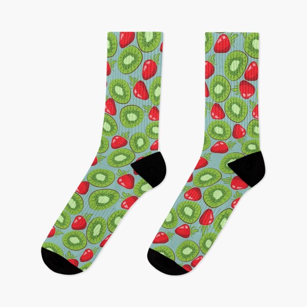 Item preview, Cartoon Fruit Print With Kiwi And Strawberry  designed and sold by AstraDesign.