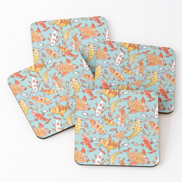 Item preview, Whimsical Watercolour Koi Fish Pattern designed and sold by Clare Walker.