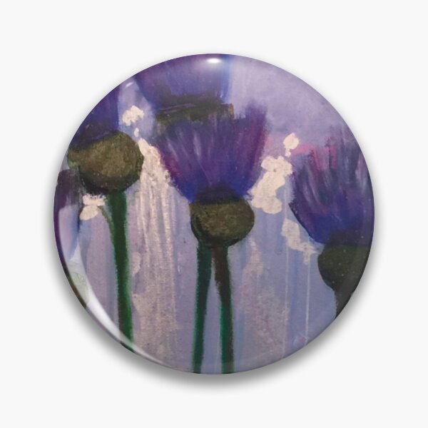 Item preview, Contemporary Thistle Painting designed and sold by Melindabythesea.