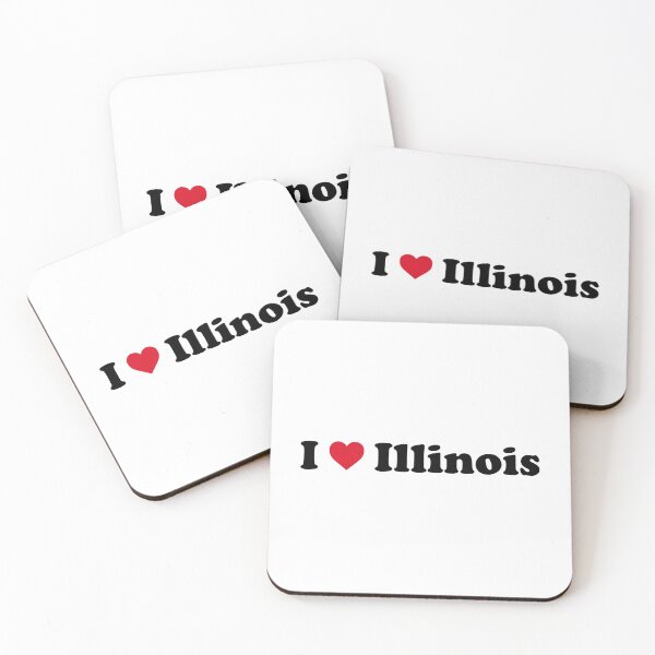 Artikelvorschau, Ich liebe Illinois entworfen und verkauft von Novel Gifts.
