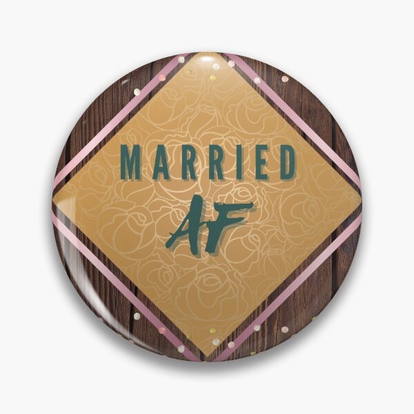 Item preview, Married AF Rose Gold, Glitter and Wood Design designed and sold by LilWildflowers.