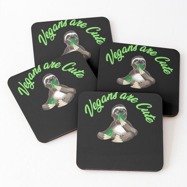 Item preview, Vegans are Cute, Funny Vegan, Vegan Humor, Go Vegan, Vegan Sloth, Cute Sloth, Cute Vegan  designed and sold by Mandala108.