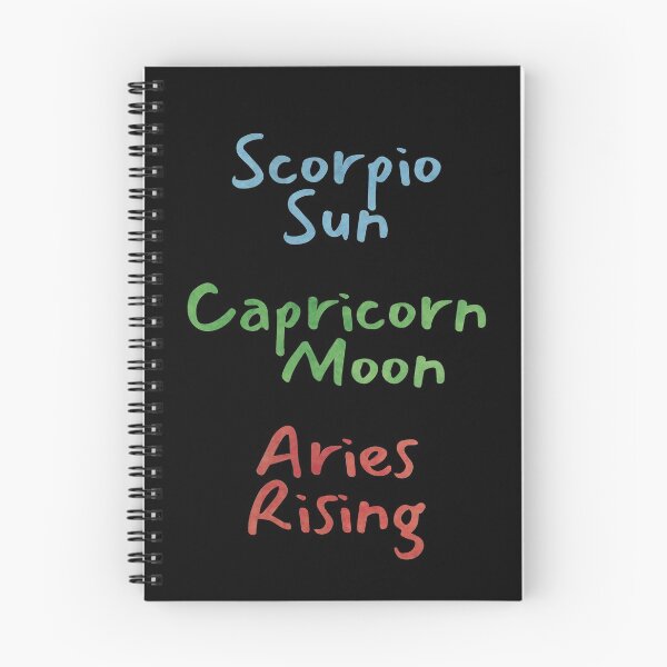 Item preview, Scorpio Sun Capricorn Moon Aries Rising Text designed and sold by leomooncreates.