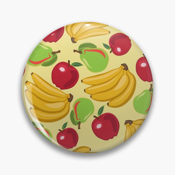 Item preview, Cartoon Fruit Print With Apple And Bananas  designed and sold by AstraDesign.
