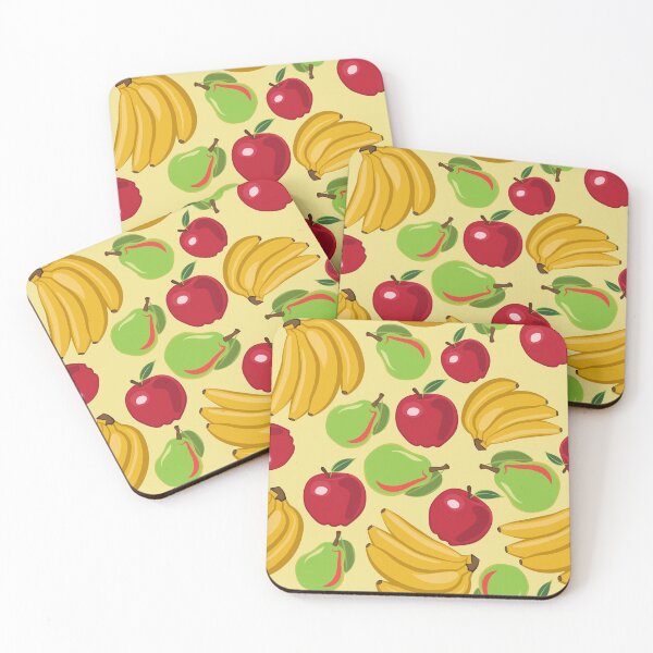 Item preview, Cartoon Fruit Print With Apple And Bananas  designed and sold by AstraDesign.