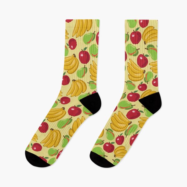 Item preview, Cartoon Fruit Print With Apple And Bananas  designed and sold by AstraDesign.